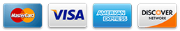 Secure payment methods accepted: Visa, Mastercard, Amex, Discover